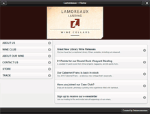 Tablet Screenshot of lamoreauxwine.com